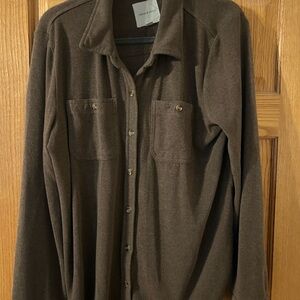 Thread & Supply Dark Brown Shirt Jacket